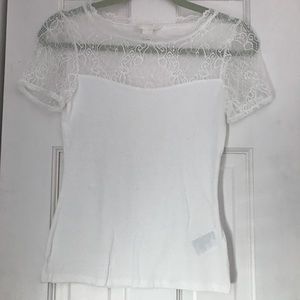 White lace top